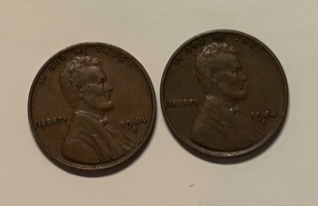 US Coins  1944-S Lincoln Cent (2 Coins) Circulated