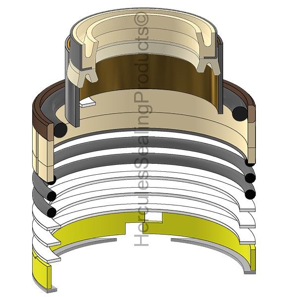 Seal Kit for Caterpillar 305.5E Excavator Boom, 55mm Rod, 100mm Bore