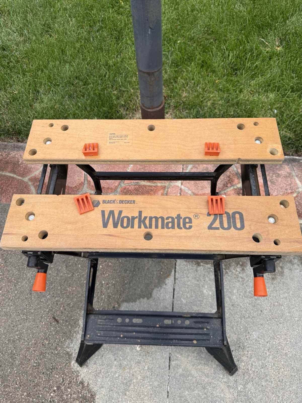 BLACK+DECKER Workmate 200 Foldable Clamp Work Bench, Wood/Metal, Brown