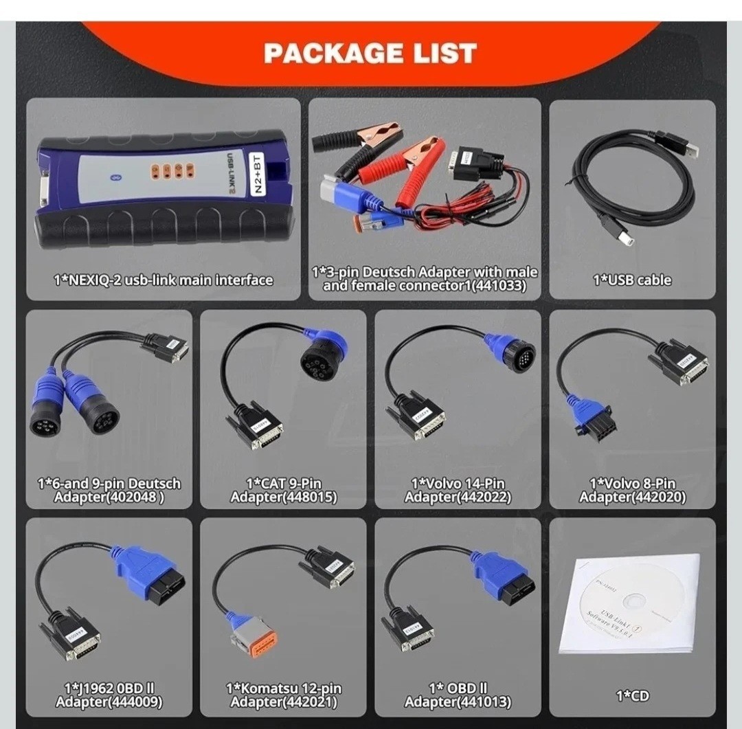 Universal Truck Excavator Diagnostic Scanner Tool forNexiq USB Link 2 Interface