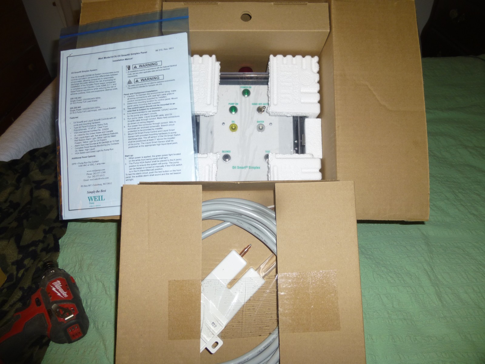 WEIL Pump A Wilo Company Smart Simplex Panel System Model 8176 New
