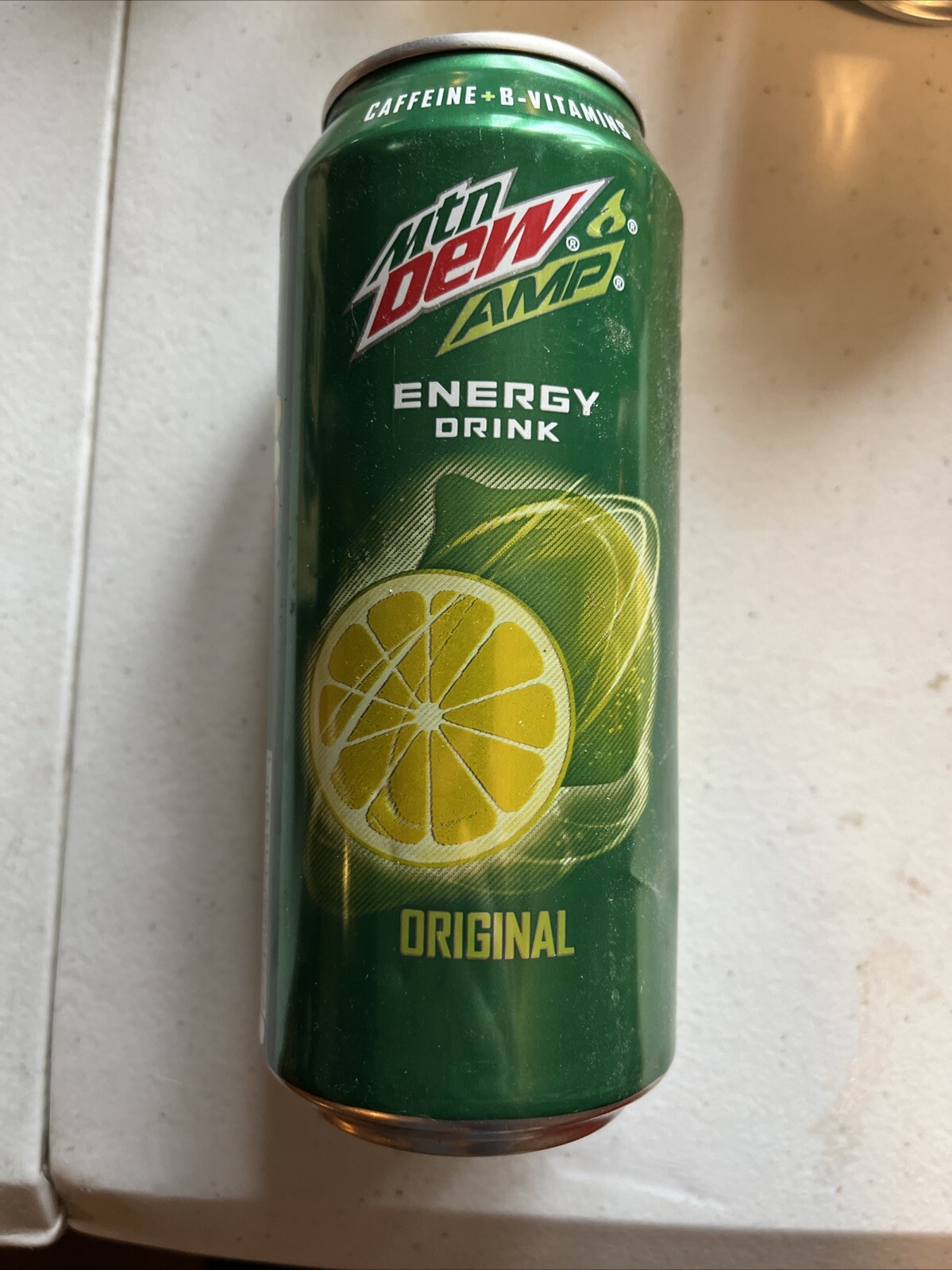 Vintage Mountain Dew MTN DEW AMP Energy 2019 16 oz EMPTY can