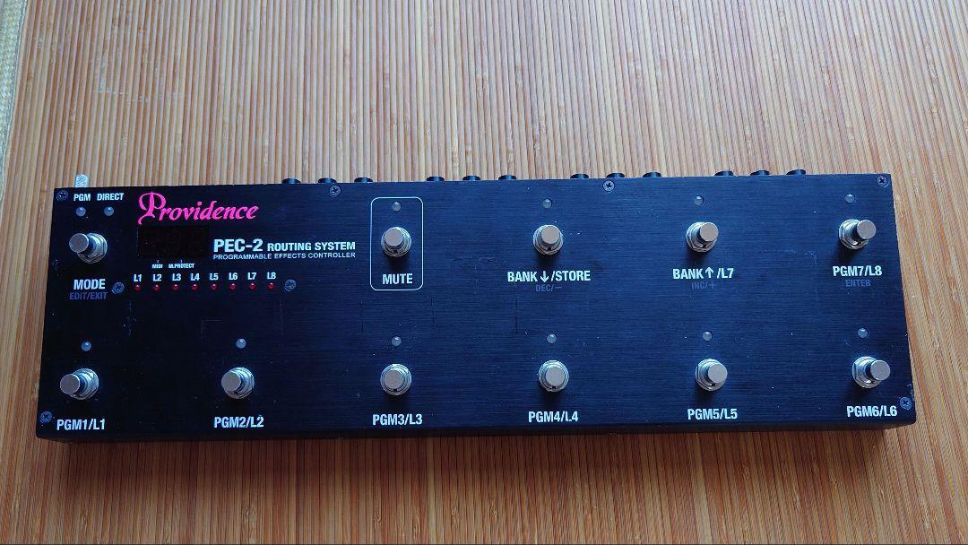 Providence PEC-2 Effect 8 Loop Controller Switching Pedal Buffered True Bypass