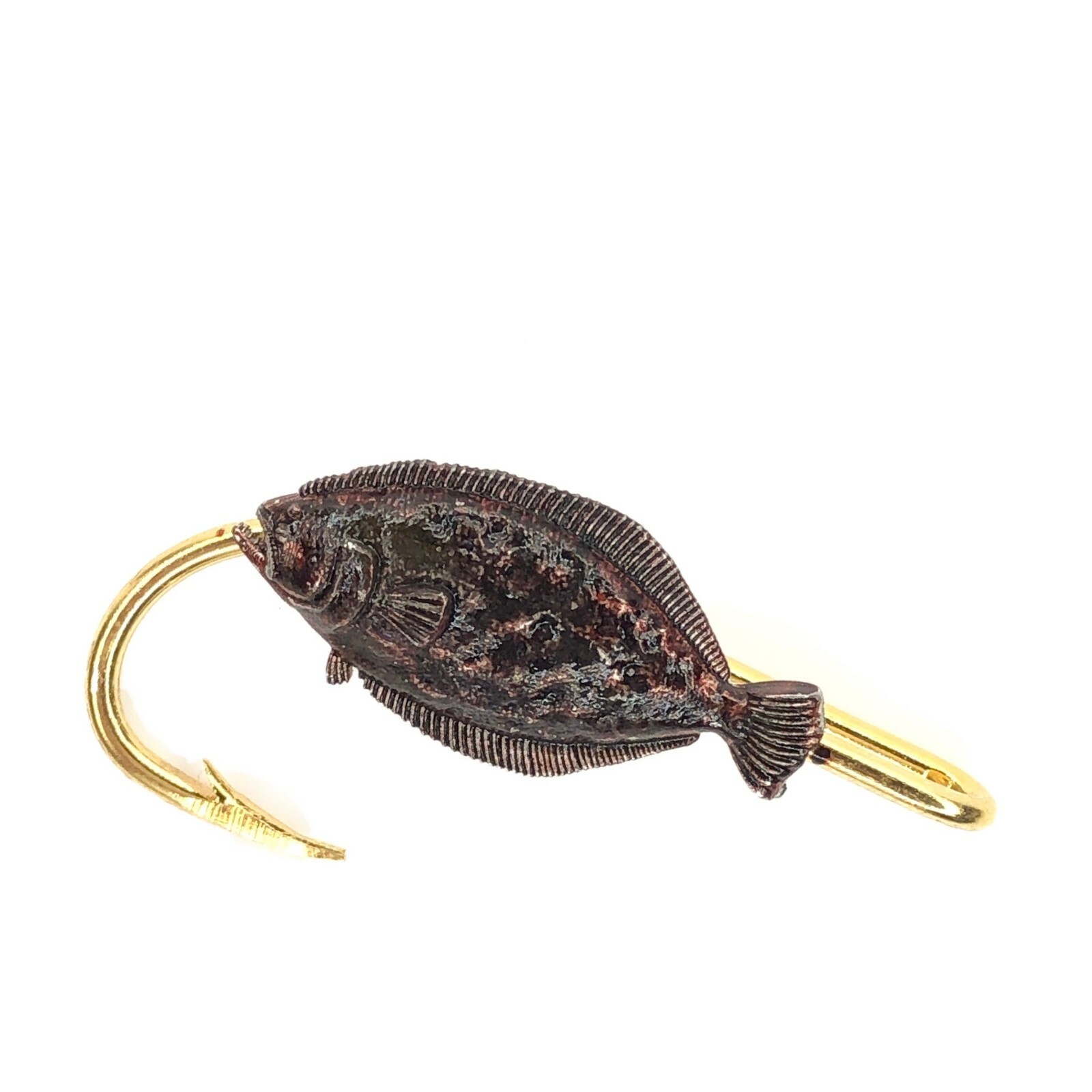 Flounder Hookit© Off The Hook Jeweler® - Flounder hook hat clip