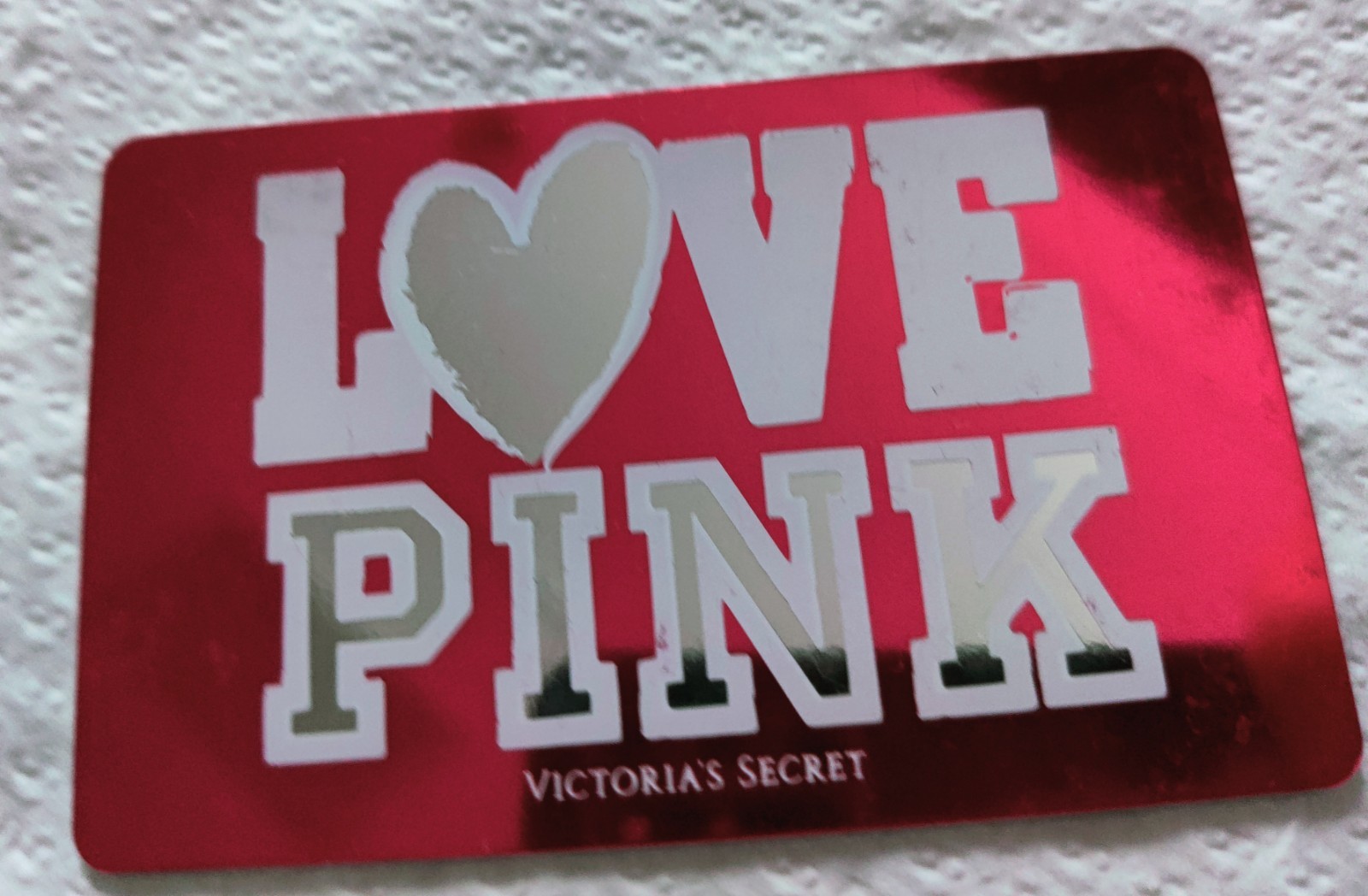 RARE VICTORIA SECRET LOVE PINK COLLECTIBLE CARD Victoria's Heart