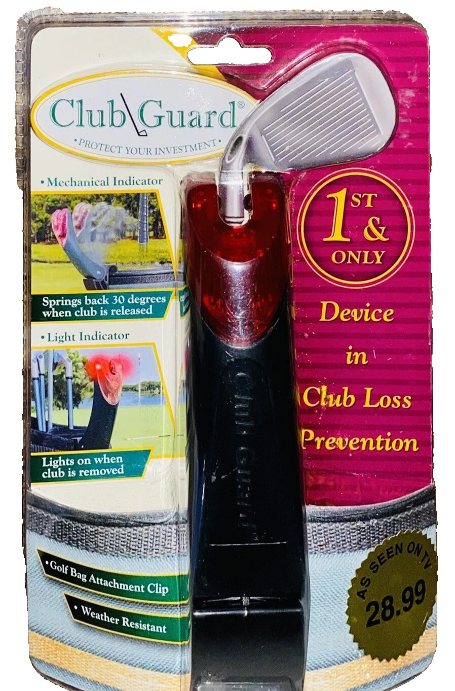⛳NEW⛳ GOLF CLUB GUARD BAG CLIP LIGHT 🚨Loss Prevention Protection🎁 GREAT GIFT🎁
