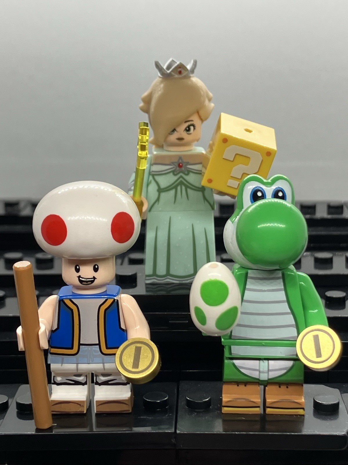 Rosalina Toad And Yoshi Custom Mini Figure Set