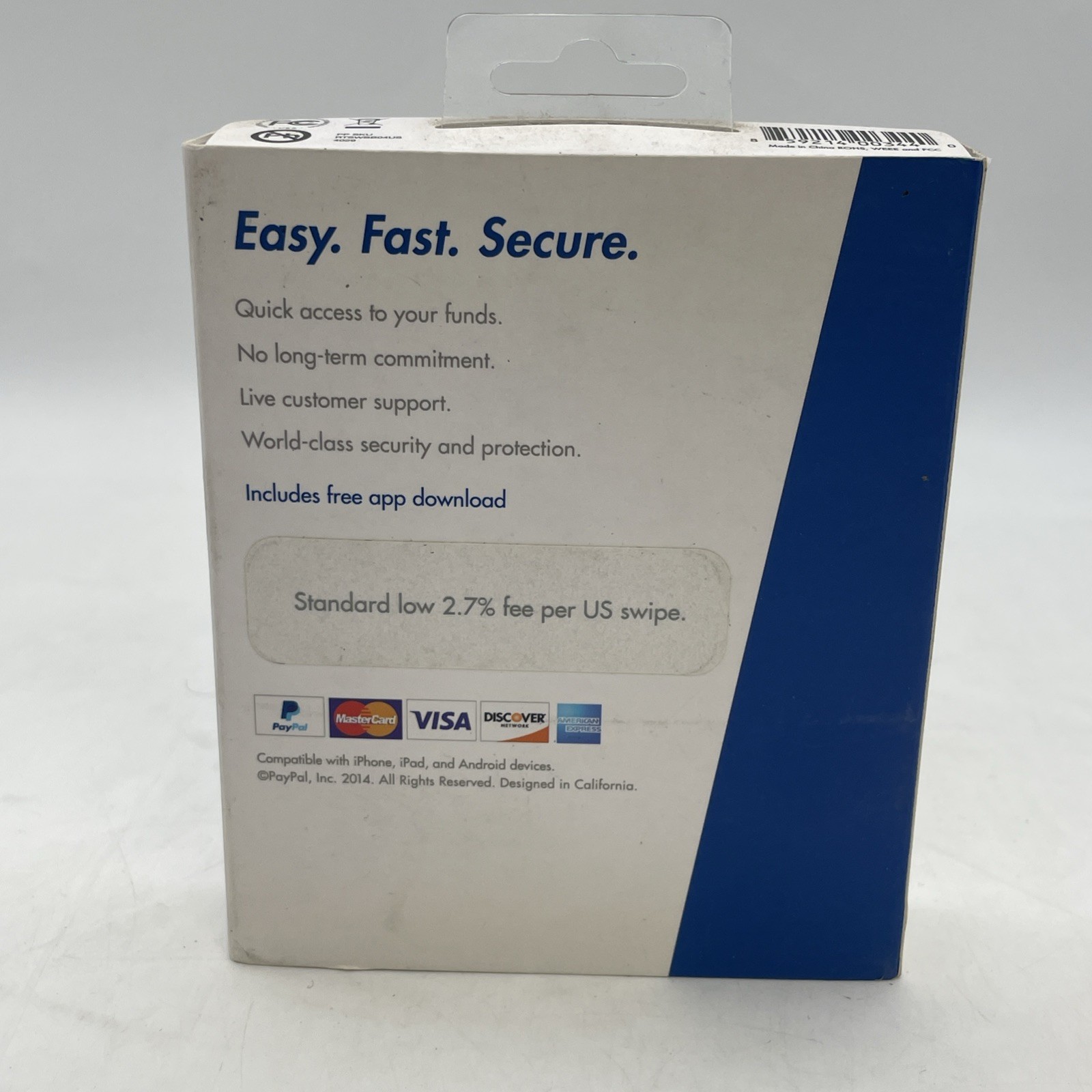 PayPal Mobile Card Reader Compatible With Phone Android Windows Devices