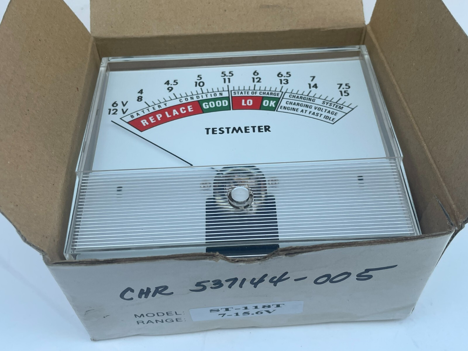 537144-005 Christie Automotive Voltmeter, Testmeter ST-118T -Range 7-15.6V