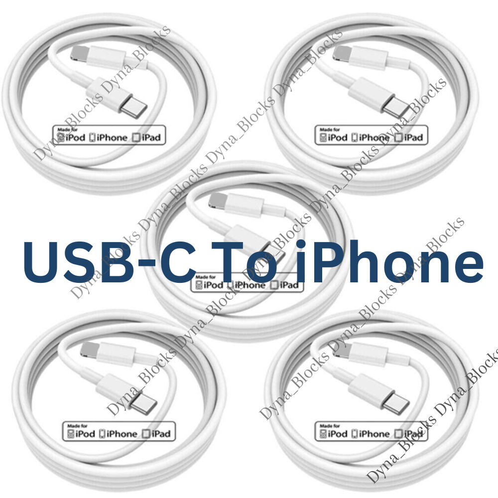 20W USB-C to iPhone Cable PD Fast Charger 3/6FT For Apple 14 13 12 11 XR XS iPad