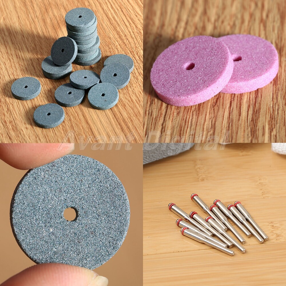 20pcs 20mm Resin Cutting Grinding Disc Wheels & 3.175mm Mandrel Rotary Tool Kit