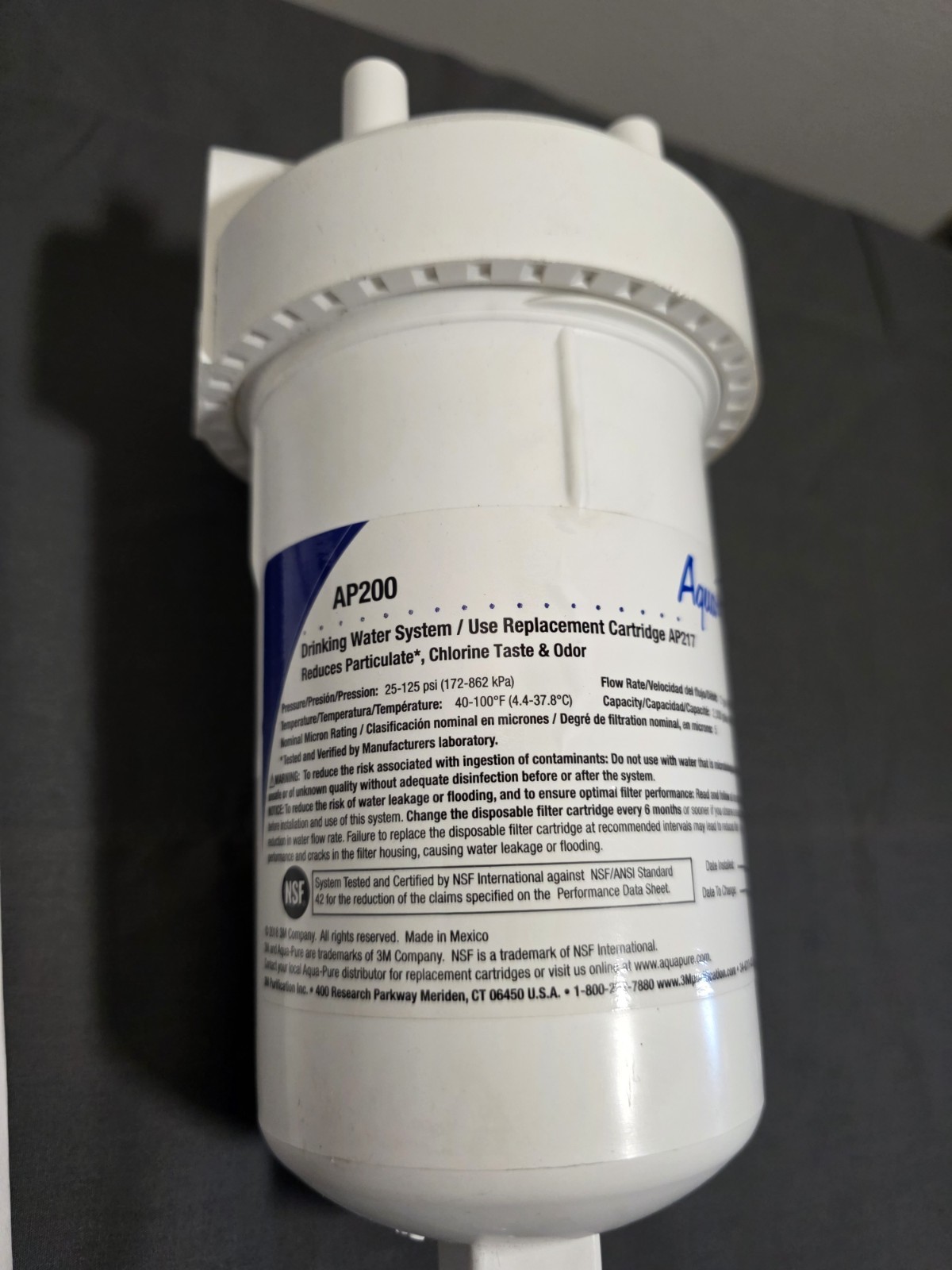 3M Aqua-Pure AP200 Under Sink Drinking Water Purification System - 5 Micron