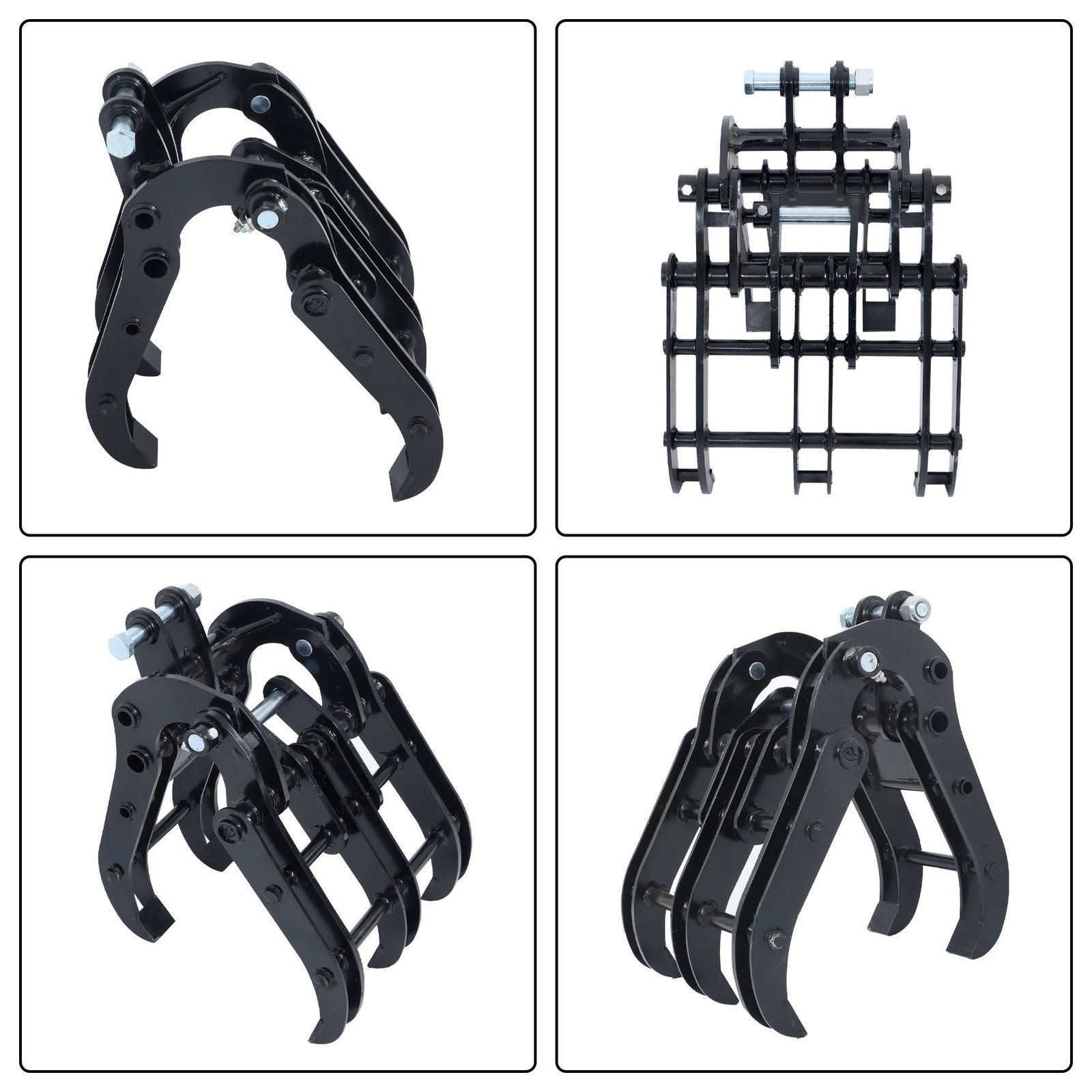 NEW Grapple Wide Opening Grabber Mini Excavator Attachment For Small Diggers