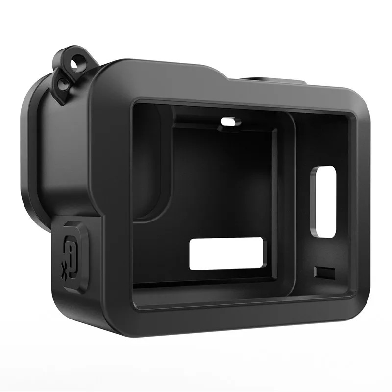 For GoPro HERO 4K Camera Silicone Black Protective Case W/Side Interface Cover