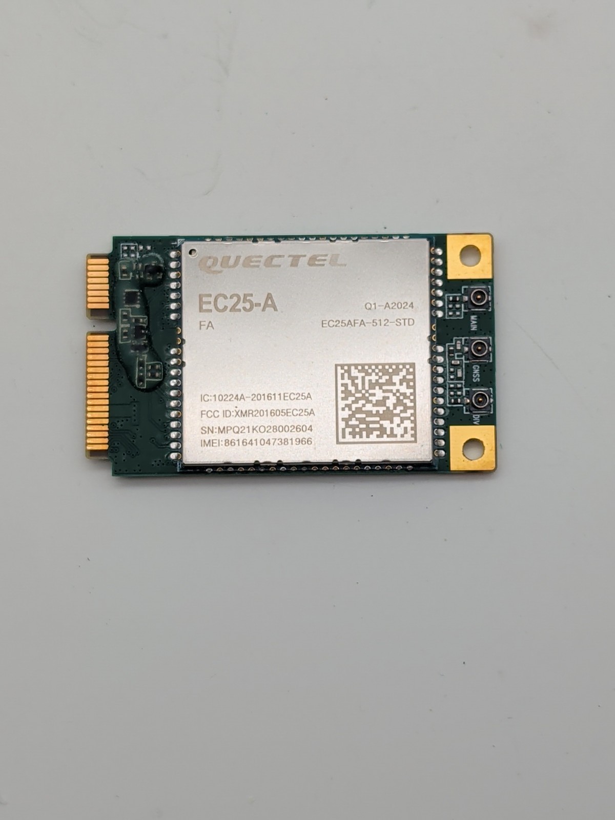 Quectel EC25-A, LTE Modem Module Mini Pcie 4g