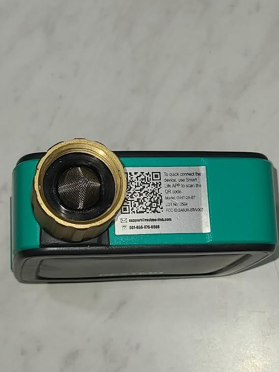 RESTMO Smart Sprinkler brass inlet & outlet Timer with Flow Meter, app control