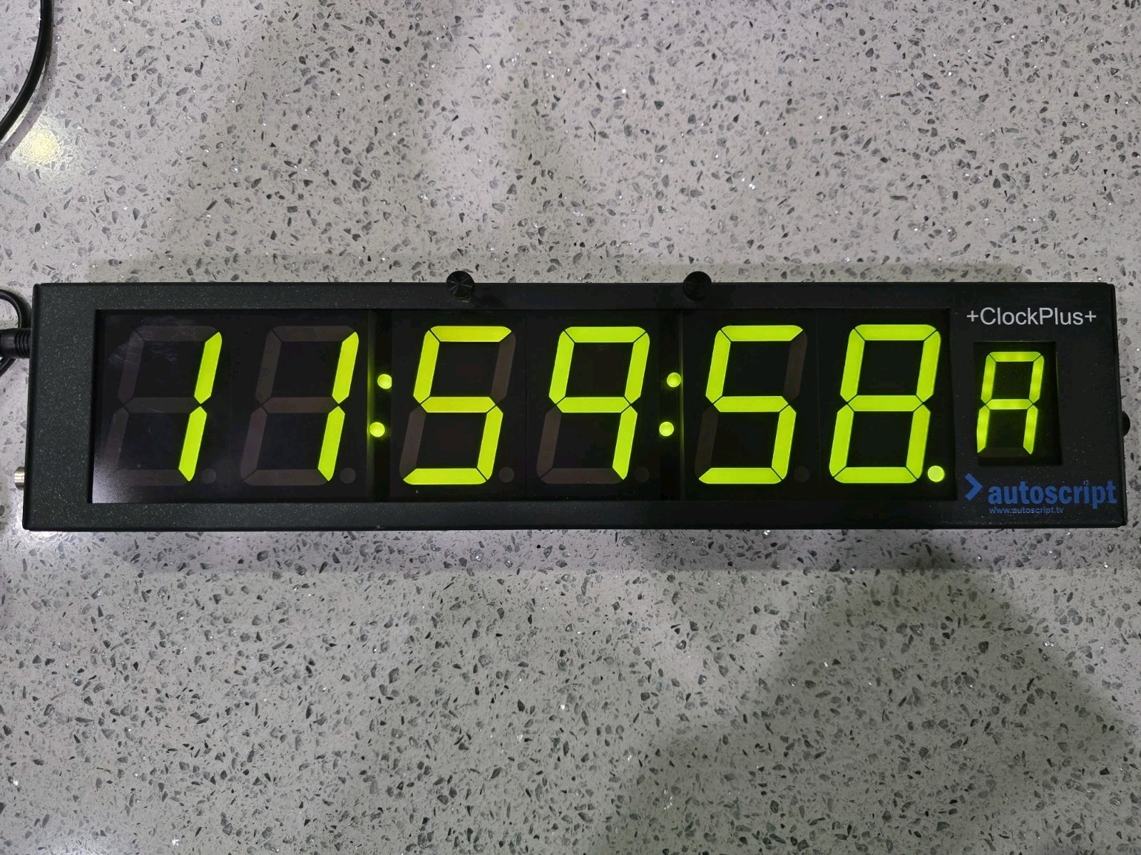 Autoscript Clock Plus LED SMPTE/EBU Timecode Display