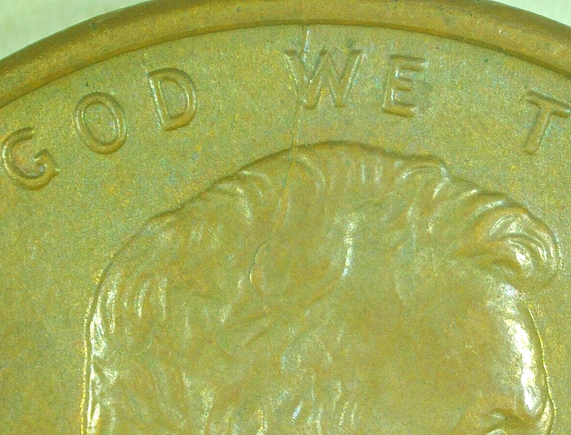 1996 LINCOLN SPIKE HEAD DIE CRACK/CUD CUDS ON COINS SKH-1C-1996-16 FREE SHIPPING