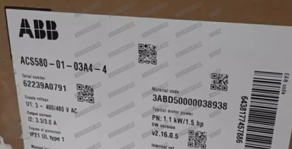 ACS580-01-03A4-4 ABB Inverter ACS5800103A44 New Spot Goods！Expedited Shipping#HT