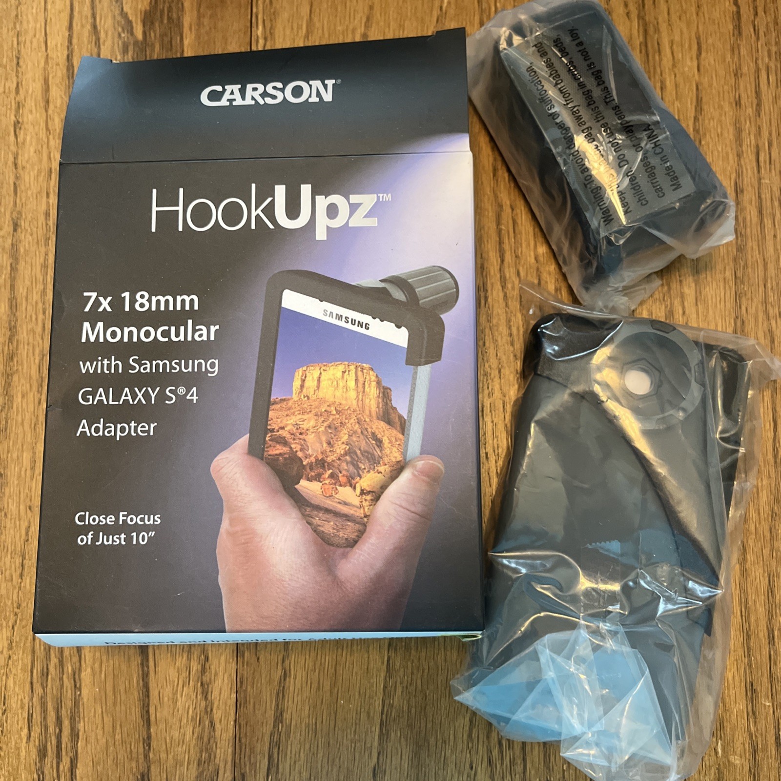 Carson Optical HookUpz Samsung Galaxy S4 Adapter 7 X 18mm Monocular NIB