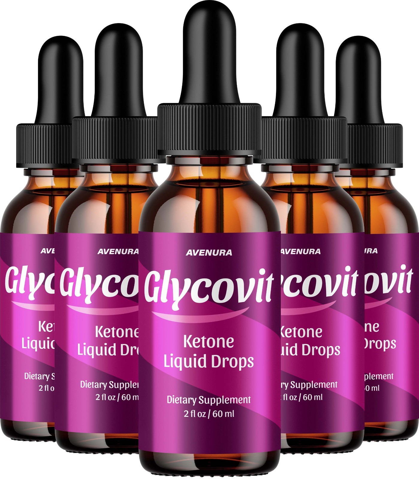 (5 Pack) Glycovit Liquid Drops – Glyco Vit Drops Extra Strength Natural Blend