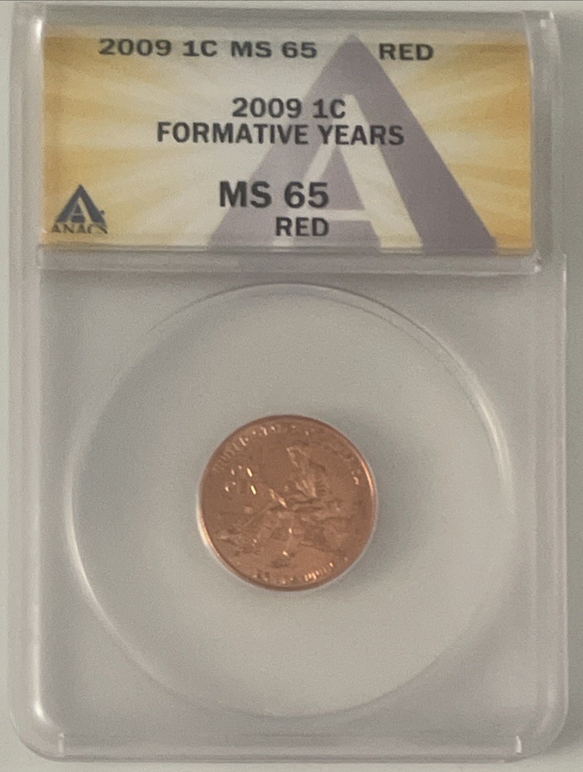 ANACS 2009 1C Formative Years Red (MS 65)