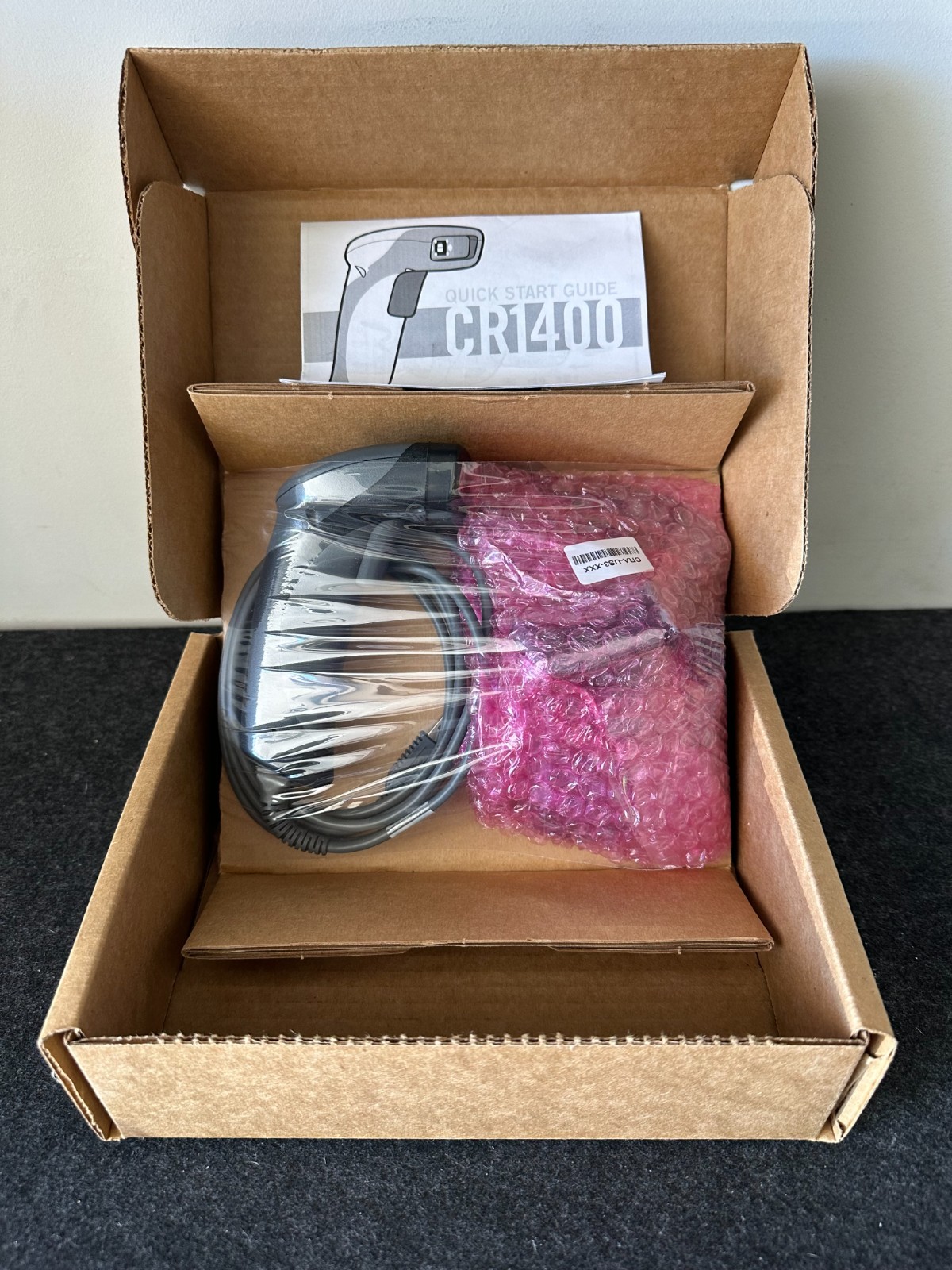 Code CR1421 USB Barcode Scanner Unit with flexible stand New CR1400