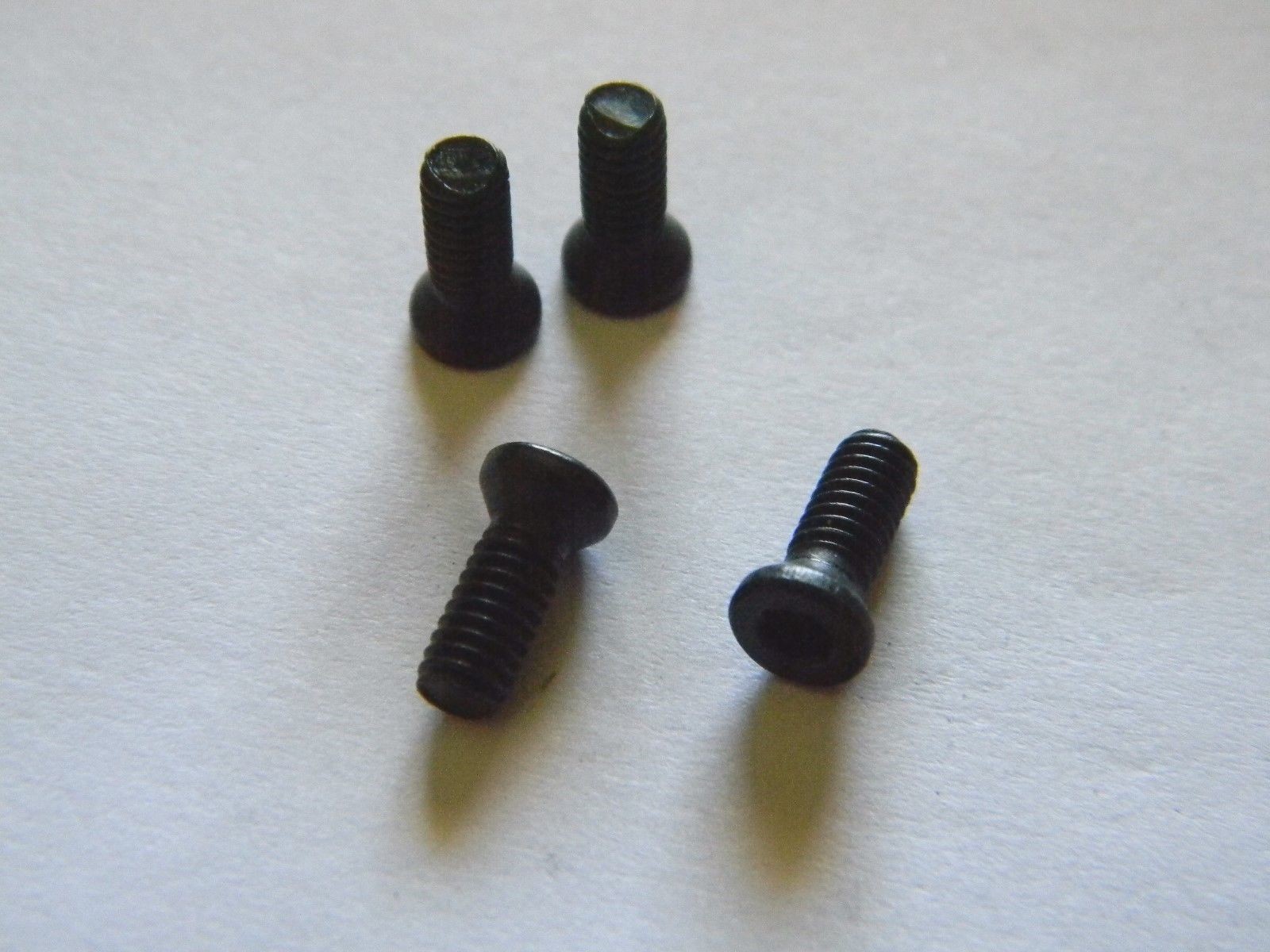 Gun Screws- Blued Hex Wrench Weaver Style Oval Head 6-40 X 3/8" (4)