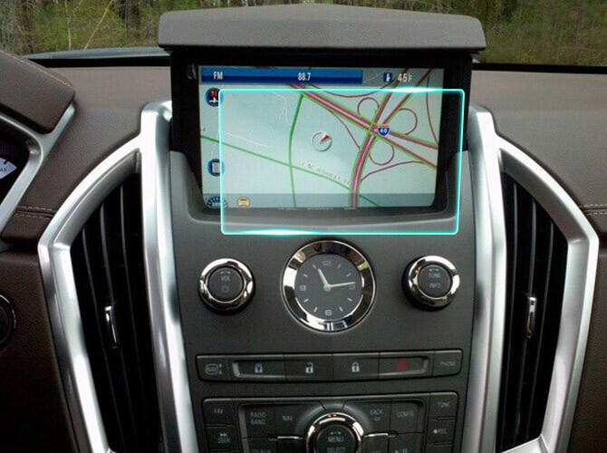 Crystal Clear Screen Protector for 2012 Cadillac SRX Vehicle Navigation