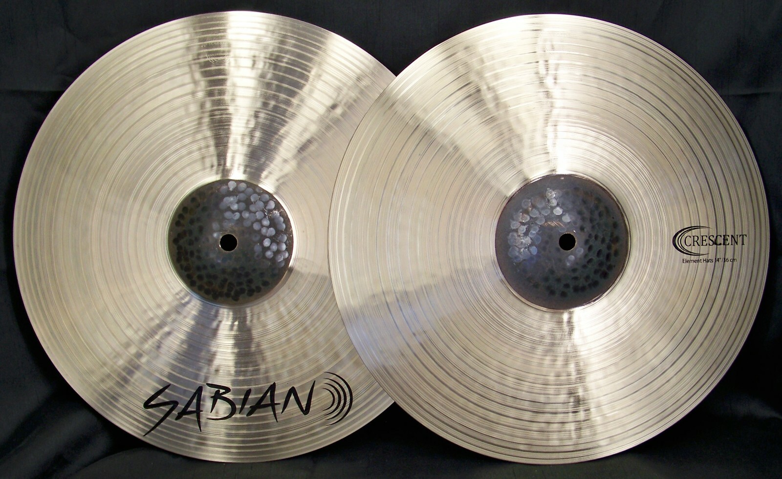 Sabian Crescent Element 14" Hi Hat Cymbals/# EL14H/Top-1054g + Bottom-1407g/New