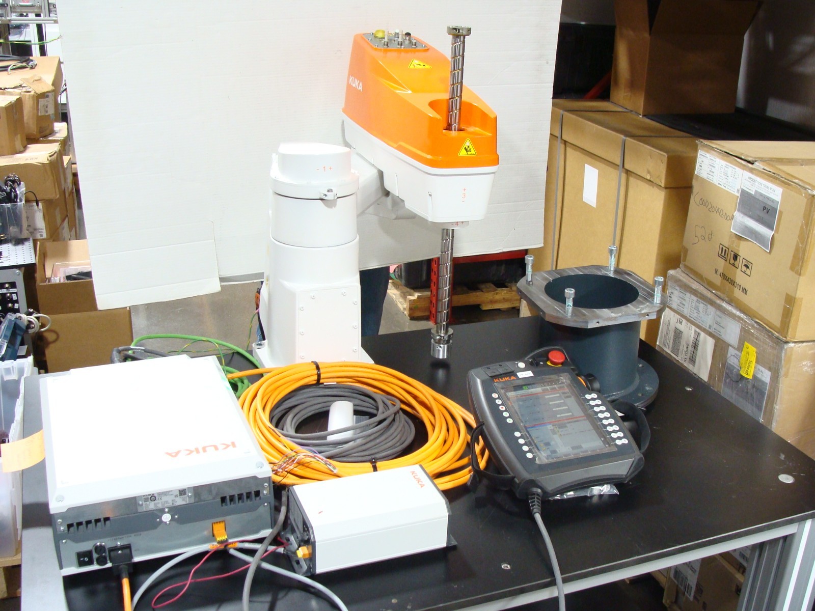 2023 KUKA KR12 R850 Z400 / FLR 4-Axis SCARA Robot Arm + KRC5 & Pendant 78 Hours!
