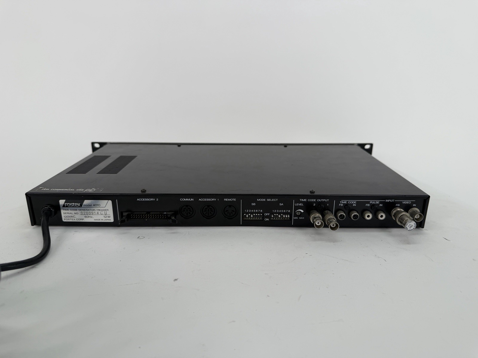 Fostex 4010 Sub System Time Code Generator / Reader