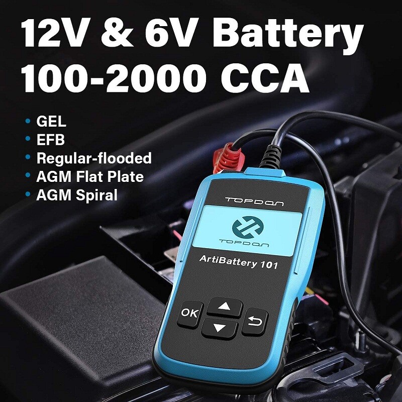 🔥TOPDON AB101 12V Car Load Battery Tester Digital Analyzer Tester LCD Screen
