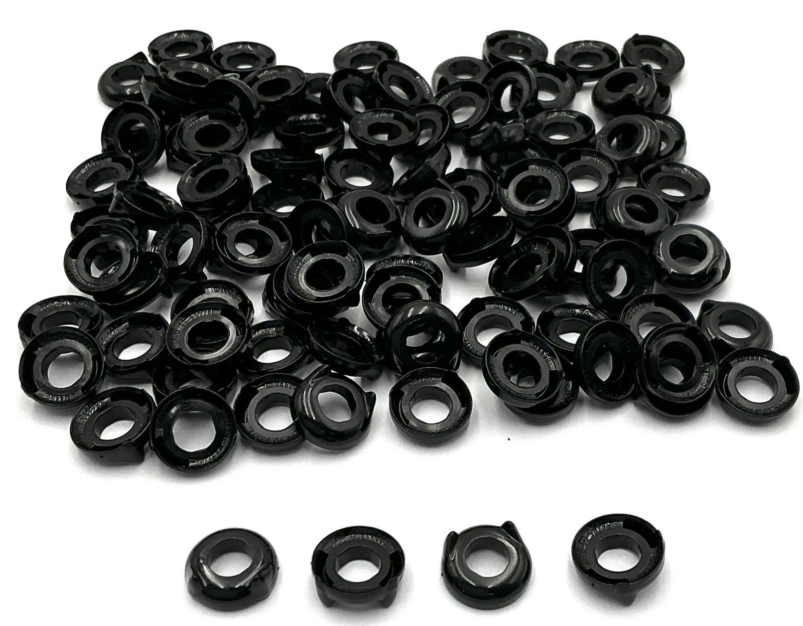Lego 100 New Black Minifigure Headgear Head Tops with Ears Parts