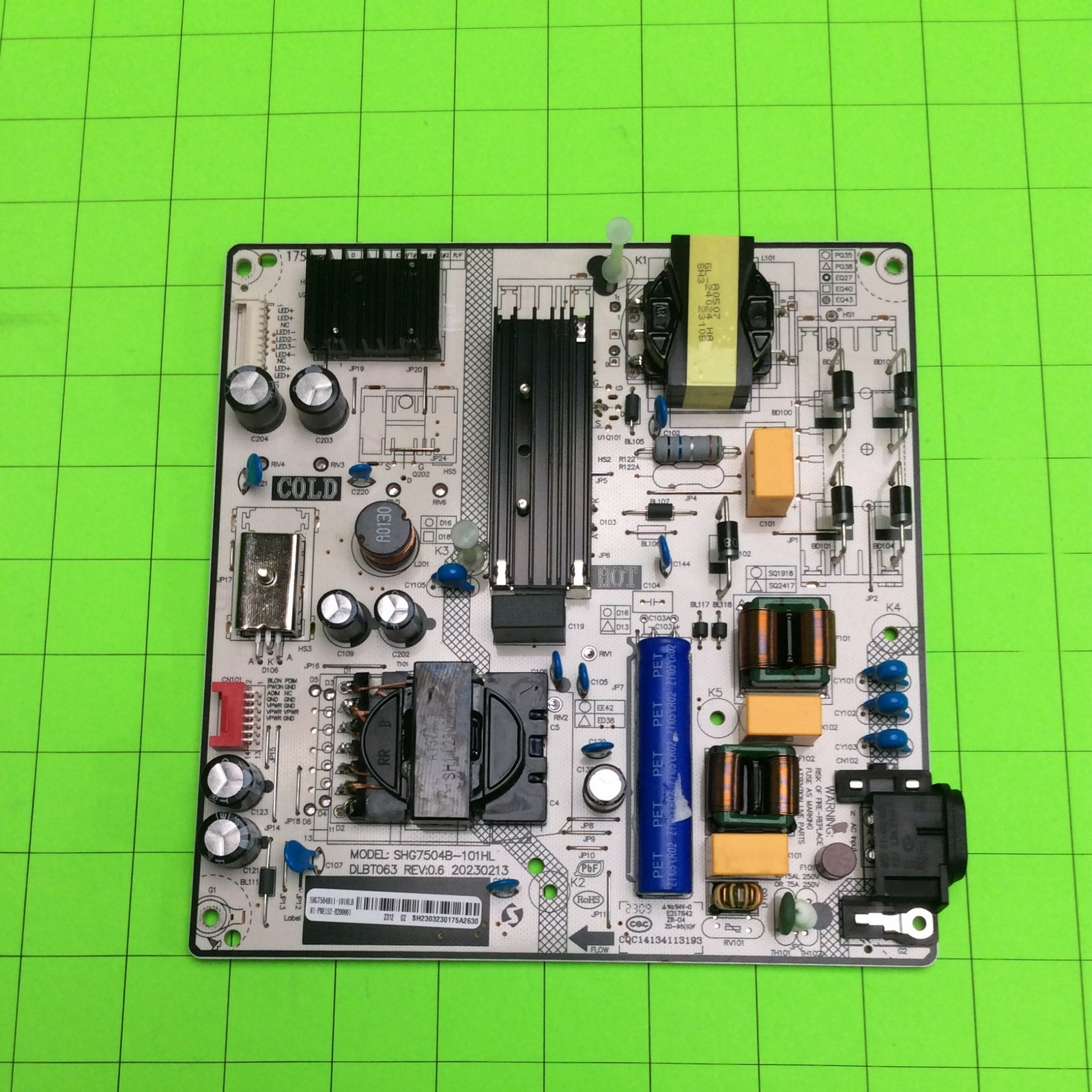 TCL 65Q650F TV Television Main Power Board SHG7504B-101HL