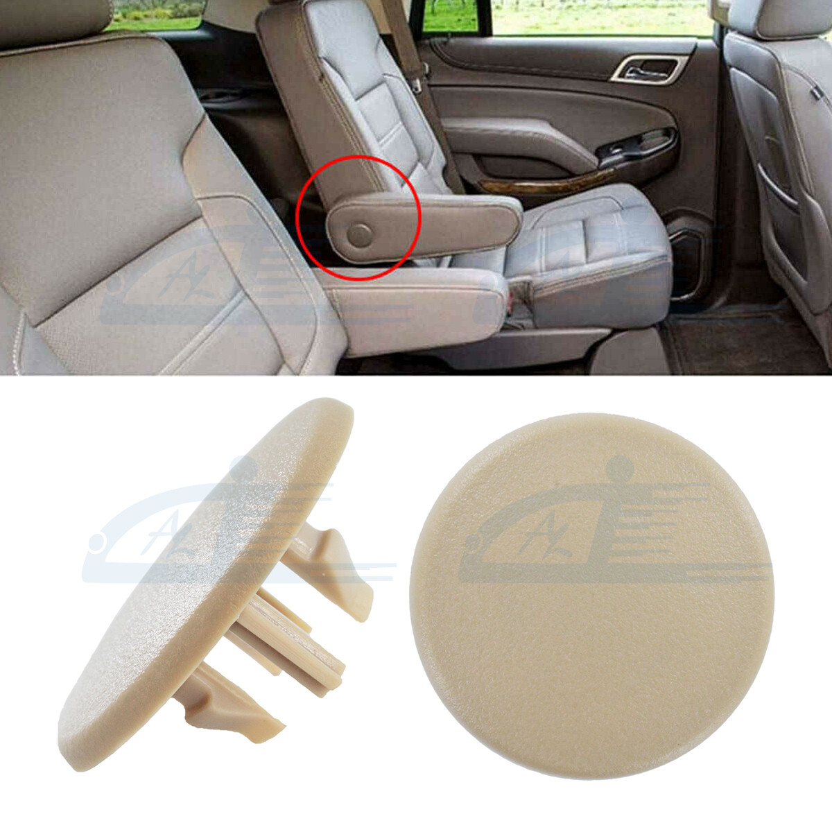 REAR ARM REST SEAT BOLT CAP Beige COLOR for CHEVY TAHOE YUKON 23452129 84099684