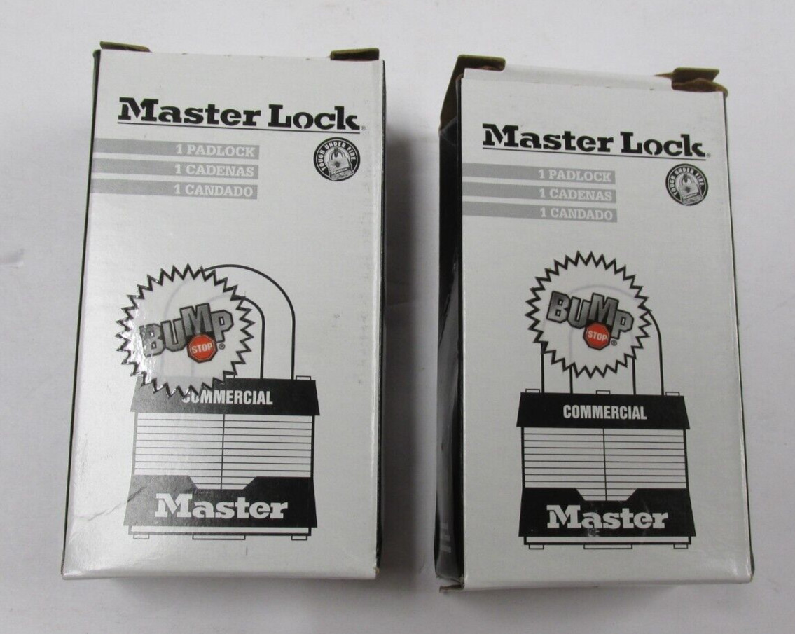 Lot of 2 Master Lock 5340-01-408-8452 Padlock Sets 5-Pin BumpStop Cylinder