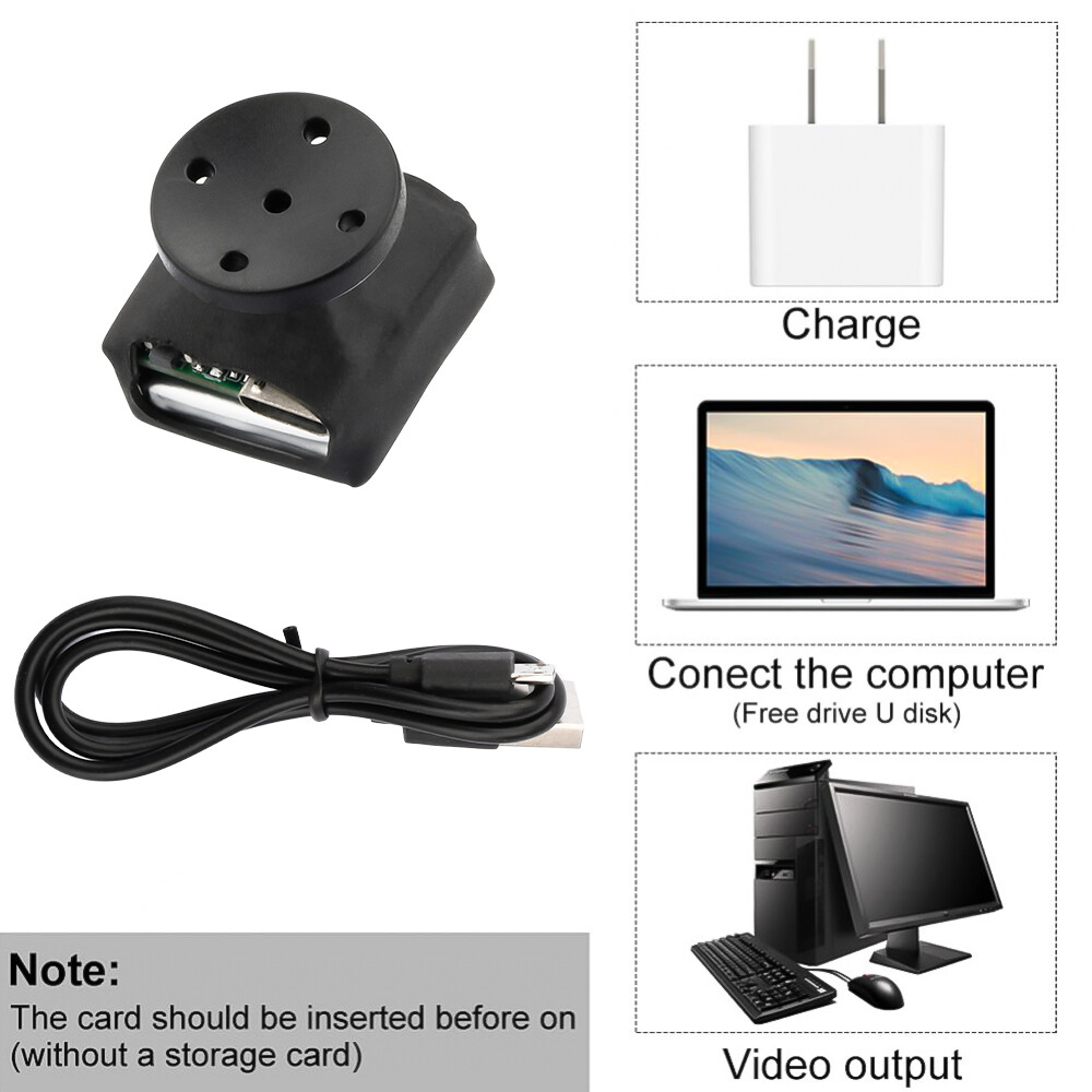 1080P Small Button Camera Built-in Battery Micro Mini DIY Body Video Recorder