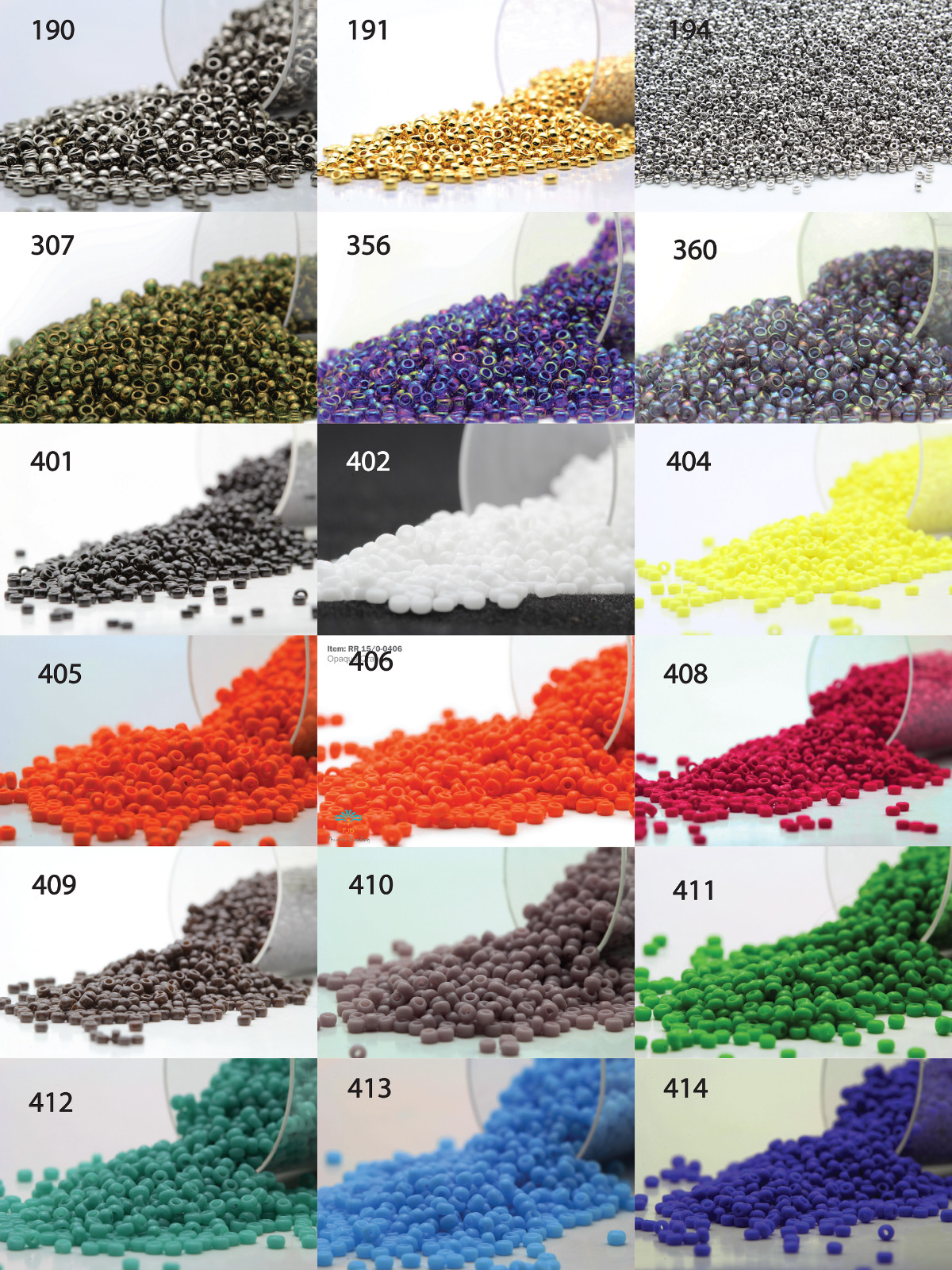 Miyuki Round Rocailles 15/0 Seed Beads - 30grs Bag Various colors - PS30