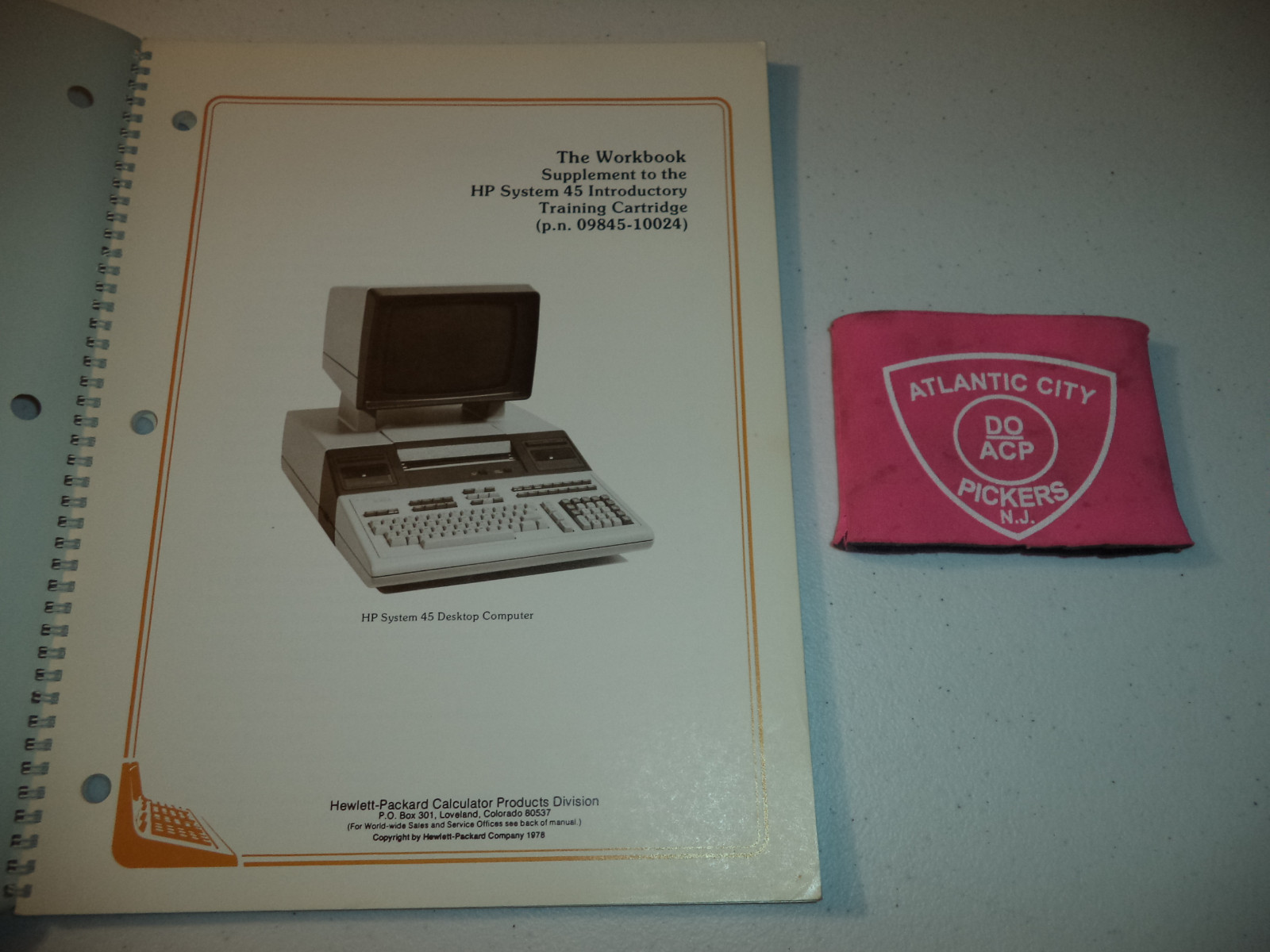 HEWLETT PACKARD SYSTEM 45 DESKTOP COMPUTER WORKBOOK