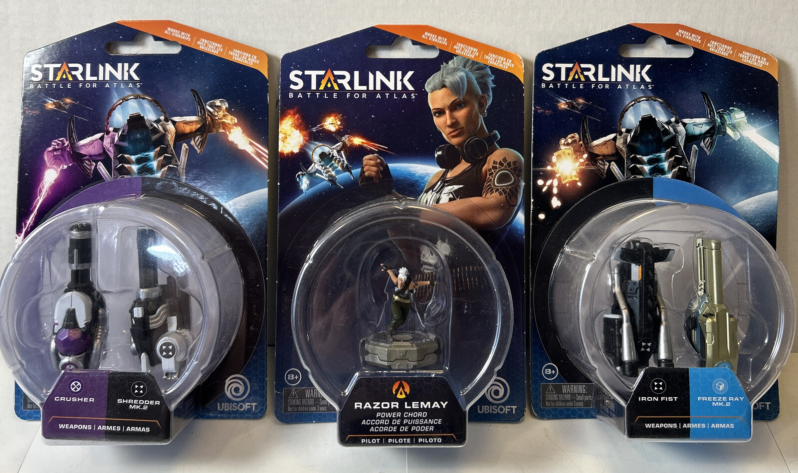 Starlink: Battle for Atlas Razor Lemay Power Chord Figure + 2 Weapons *NIB*
