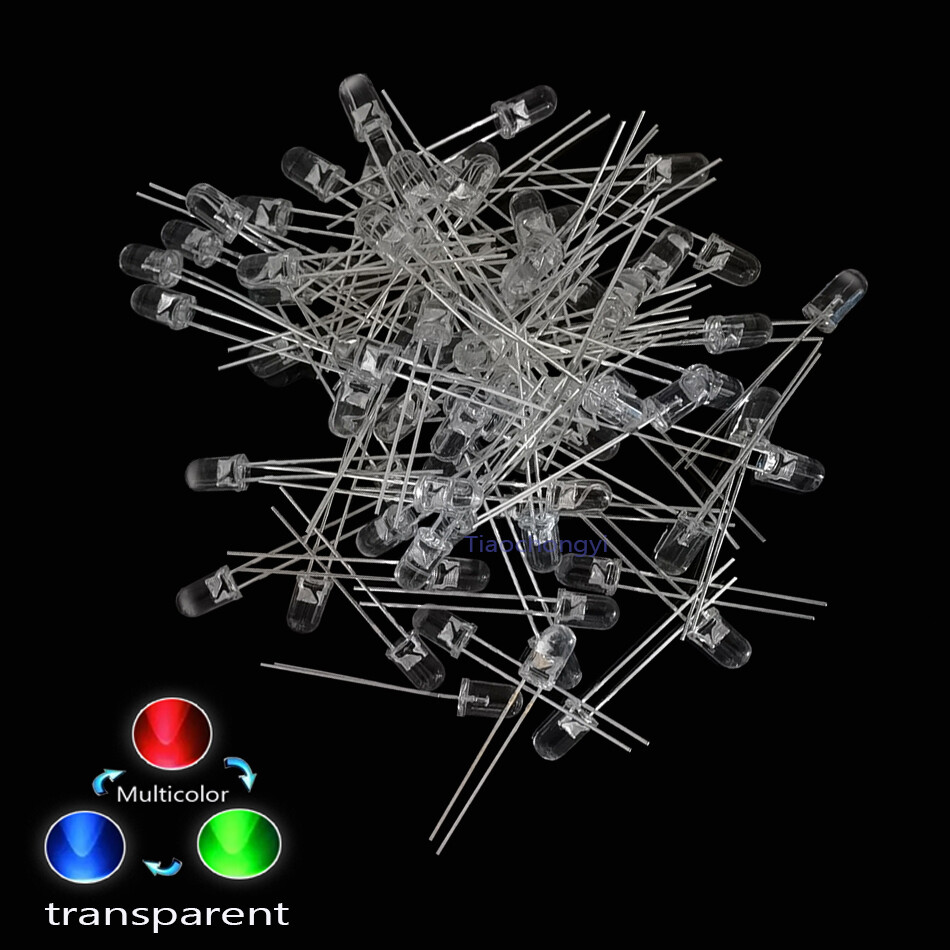 5mm Multicolor Slow/Fast Flashing LED diode Blinking light Emitting Diode 2pin