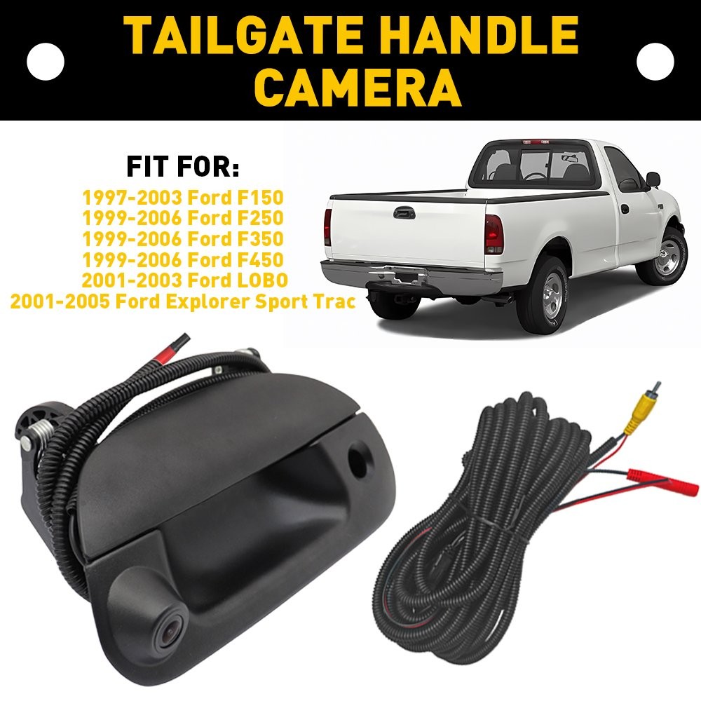 7L3Z9943400AA Tailgate Handle Backup Camera For 97-06 Ford F150 F250 F350 F450