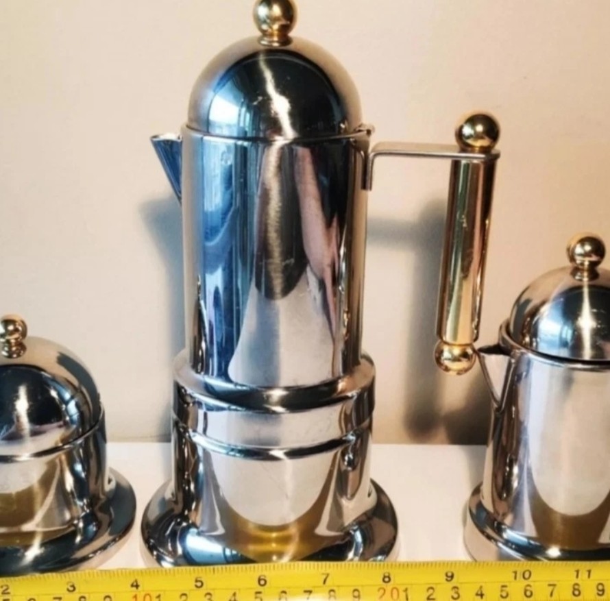 VEV Vigano Inox 18/10 Stainless Steel Espresso Maker