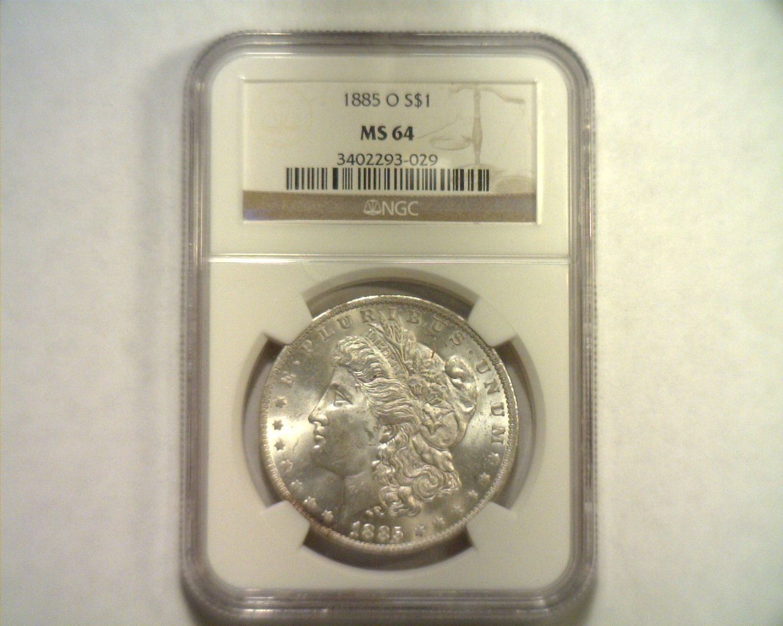 1885-O MORGAN SILVER DOLLAR NGC MS64 NICE ORIGINAL COIN SUPER PREMIUM QUALITY PQ