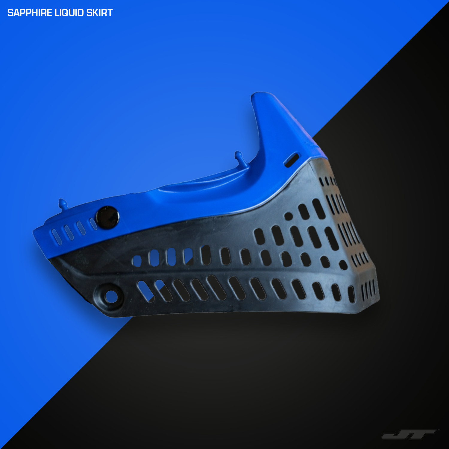 JT Spectra Proflex SE Paintball Mask Parts – Sapphire Liquid Nose w/ Black Sk...