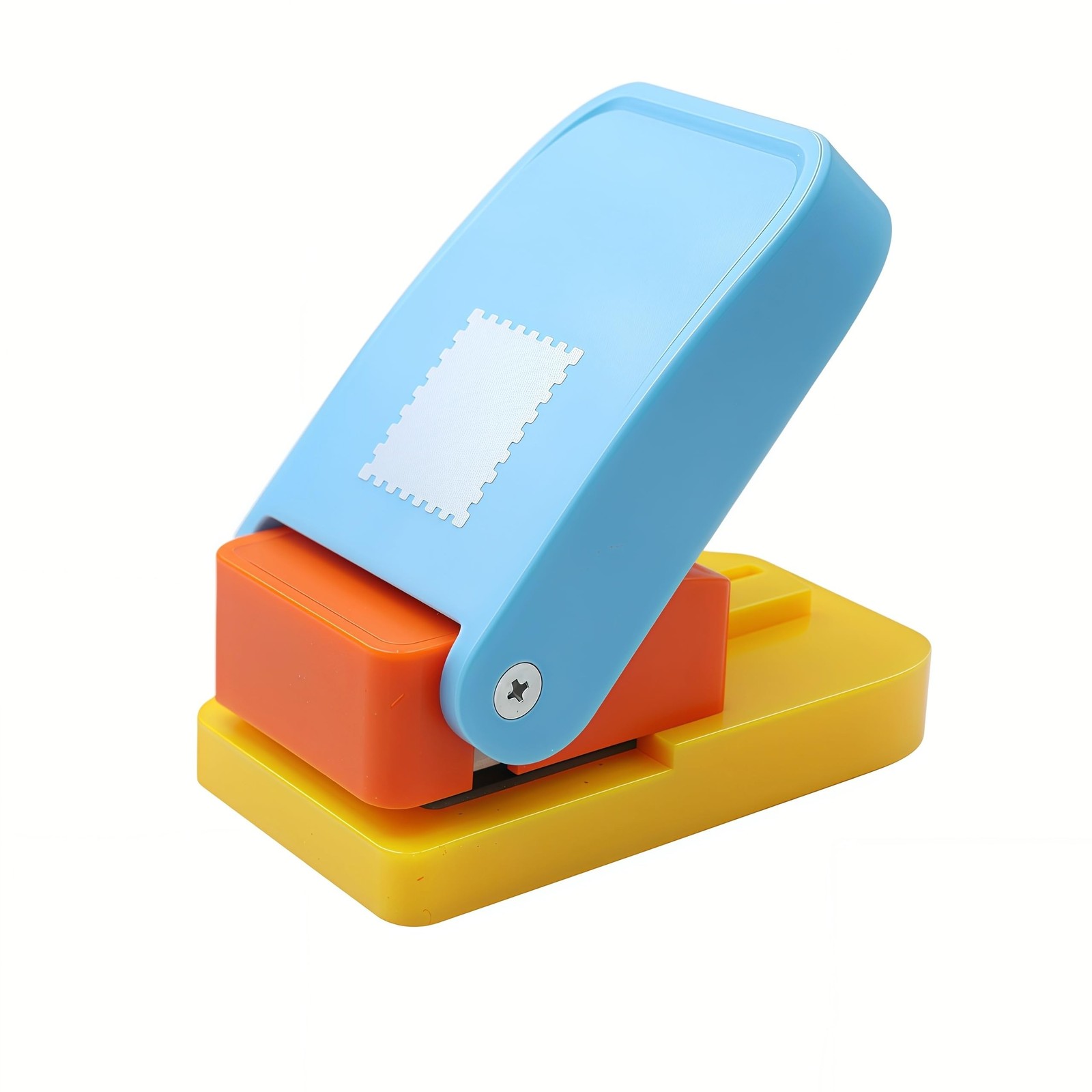 1X0.8inch Rectangular Postage Stamp Punch Ware Rectangle Craft Lever Punch Ha...