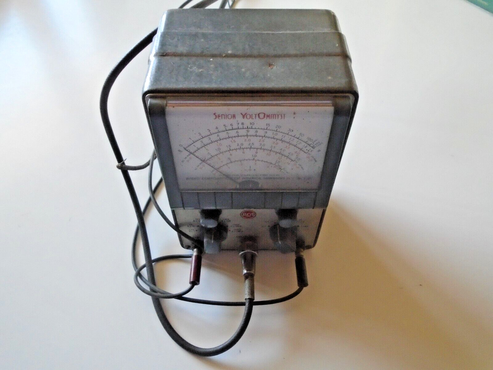 Vintage RCA Senior VoltOhmyst Meter, WV-97A, 1950's Meter, tested made in usa