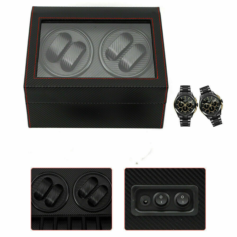 4+6 Automatic Rotation Watch Winder Box Storage Case Self Winding Display Box