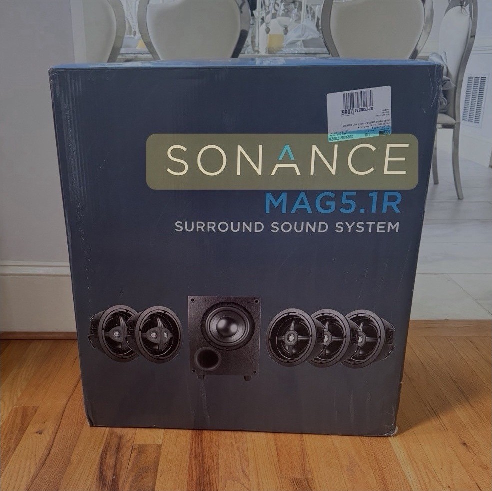 Sonance MAG5.1R 5.1 Channel Black Surround Sound System Home Theater